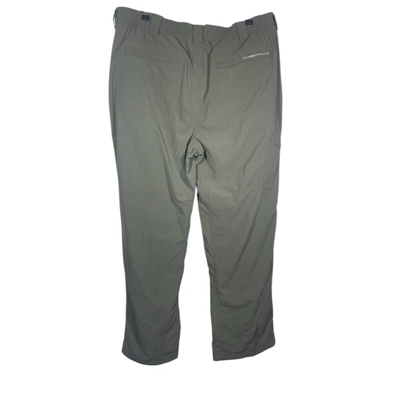 ExOfficio Nomad Pant Mens Large Nylon Green Elastic‎ Waist Hiking Cargo Pockets - Picture 2 of 12